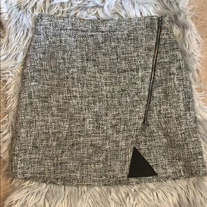 Banana Republic Gray Tweed Skirt